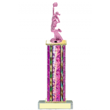 Trophies - #Cheerleading Pink D Style Trophy